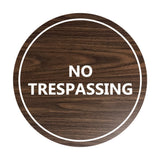 Signs ByLITA Circle No trespassing Sign