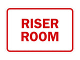 Signs ByLITA Classic Framed Riser Room