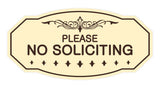 Signs ByLITA Victorian Please No Soliciting Sign