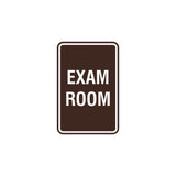 Portrait Round Exam Room Sign with Adhesive Tape, Mounts On Any Surface, Weather Resistant
