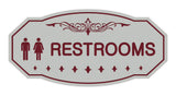 Victorian Unisex Restroom Sign