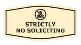 Fancy Strictly No Soliciting Wall or Door Sign