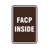 Portrait Round Facp Inside Sign