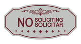 Signs ByLITA Victorian No Soliciting No Solicitar Sign
