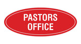 Signs ByLITA Oval Pastors Office Sign