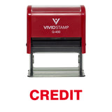 Credit Self Inking Rubber Stamp