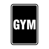 Portrait Round Gym Sign