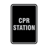 Portrait Round Cpr Station Sign