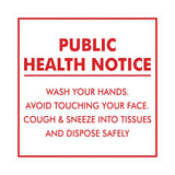 Signs ByLITA Square Public Health Notice Wash Your Hands Sign