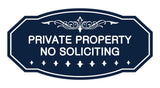 Victorian Private Property No Soliciting Sign