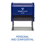Personal And Confidential Rubber Stamp