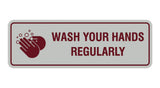 Standard Wash Your Hands Regularly Sign