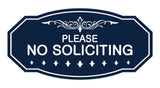 Signs ByLITA Victorian Please No Soliciting Sign