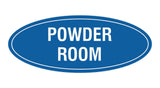 Oval Powder Room Sign