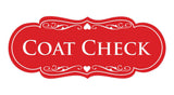 Signs ByLITA Designer Coat Check Sign
