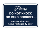 Signs ByLITA Classic Framed DO NOT KNOCK OR RING DOORBELL