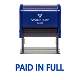 Basic PAID IN FULL Self Inking Rubber Stamp