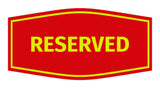 Signs ByLITA Fancy Reserved Sign with Adhesive Tape, Mounts On Any Surface, Weather Resistant, Indoor/Outdoor Use
