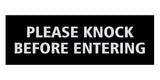 Signs ByLITA Basic Please Knock Before Entering
