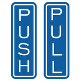 Classic Vertical Push Pull Door Sign