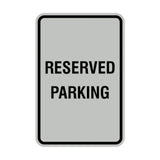 Signs ByLITA Portrait Round Reserved Parking Sign with Adhesive Tape