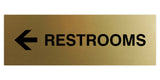Signs ByLITA Basic Restrooms Left Arrow Directional Sign