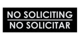 Signs ByLITA Basic No Soliciting No Solicitar Sign