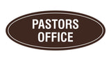 Signs ByLITA Oval Pastors Office Sign