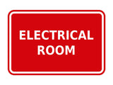 Signs ByLITA Classic Framed Electrical Room