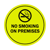 Signs ByLITA Circle No Smoking on Premises Sign