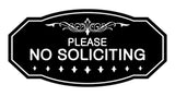Signs ByLITA Victorian Please No Soliciting Sign