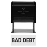 Black Bad Debt Self-Inking Office Rubber Stamp