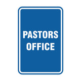Signs ByLITA Portrait Round Pastors Office Sign