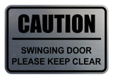 Signs ByLITA Classic Framed Caution Swinging Door Please Keep Clear Sign