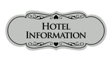 Signs ByLITA Designer Hotel Information Sign