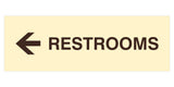Signs ByLITA Basic Restrooms Left Arrow Directional Sign