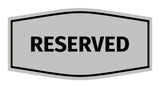 Signs ByLITA Fancy Reserved Sign with Adhesive Tape, Mounts On Any Surface, Weather Resistant, Indoor/Outdoor Use