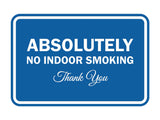 Signs ByLITA Classic Framed Absolutely No Indoor Smoking Thank You Sign