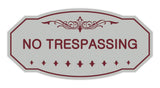 Victorian No Trespassing Sign