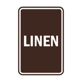 Portrait Round Linen Sign