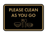 Classic Framed Please Clean As You Go Wall or Door Sign