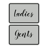 Signs ByLITA Classic Framed Ladies And Gents Sign Set