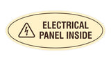 Oval Electrical Panel Inside Sign