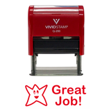 GREAT JOB Teacher Self Inking Rubber Stamp