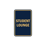 Portrait Round Student Lounge Sign