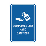 Portrait Round Complimentary Hand Sanitizer Sign