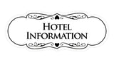 Signs ByLITA Designer Hotel Information Sign