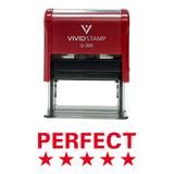 PERFECT (5 Stars) Teacher Self Inking Rubber Stamp