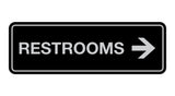 Signs ByLITA Standard RESTROOM (RIGHT ARROW) Sign