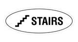Oval Stairs Sign